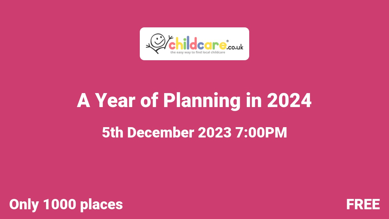 A Year of Planning in 2024 poster