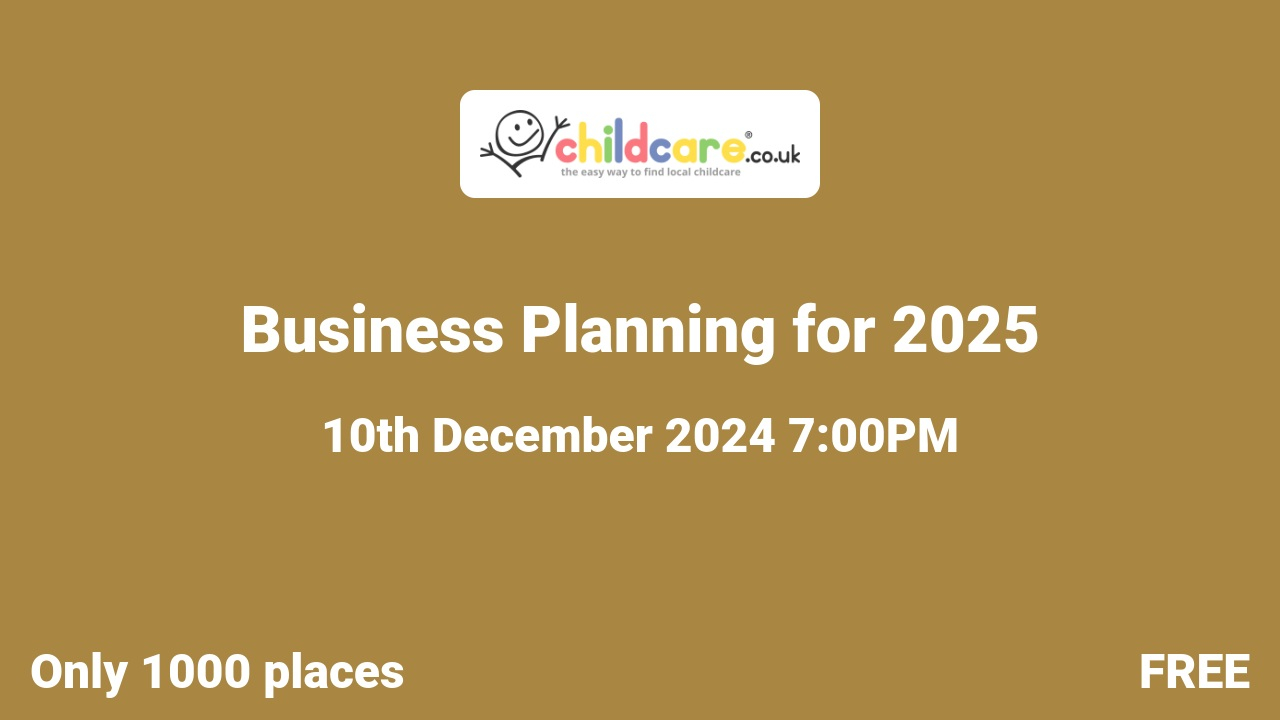 Business Planning for 2025 poster