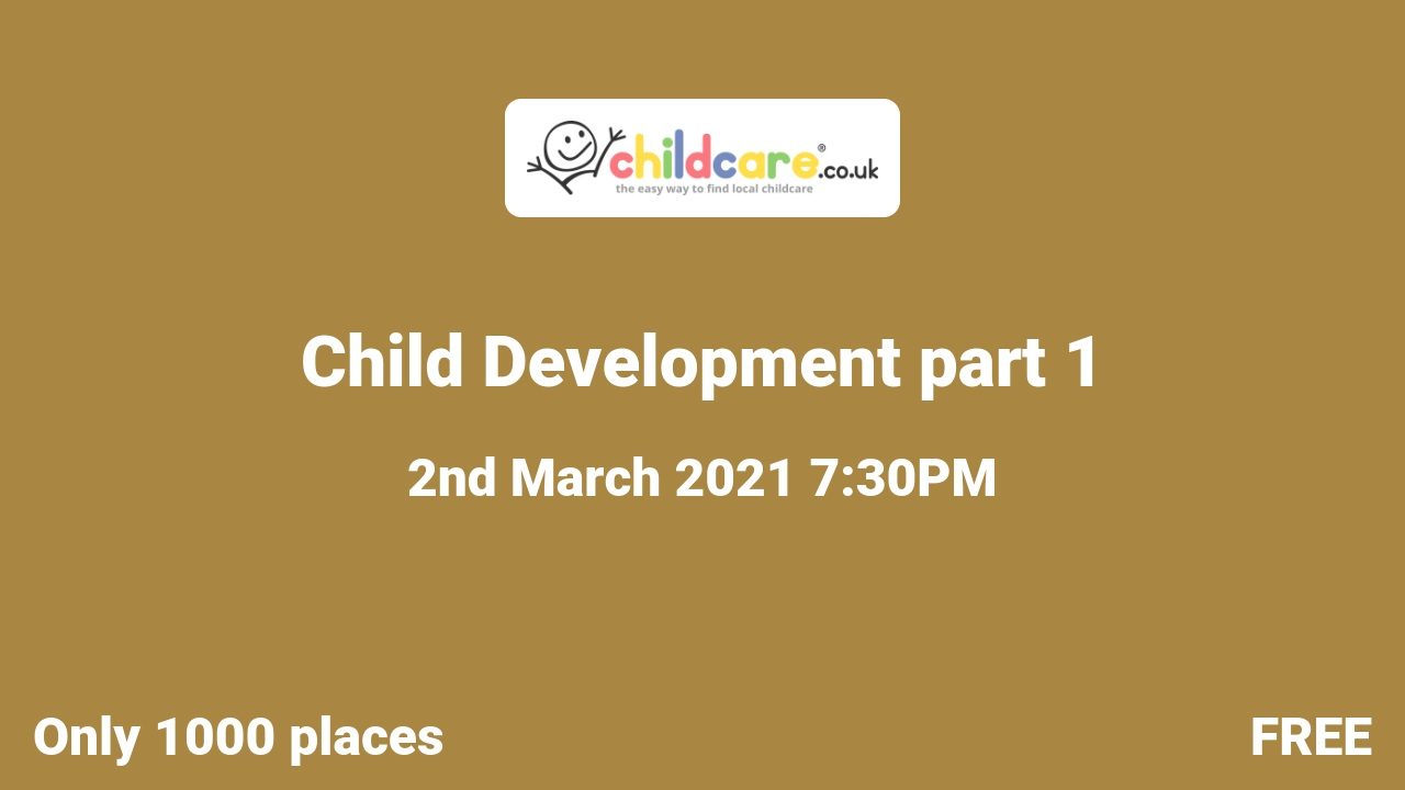 Child Development part 1 poster
