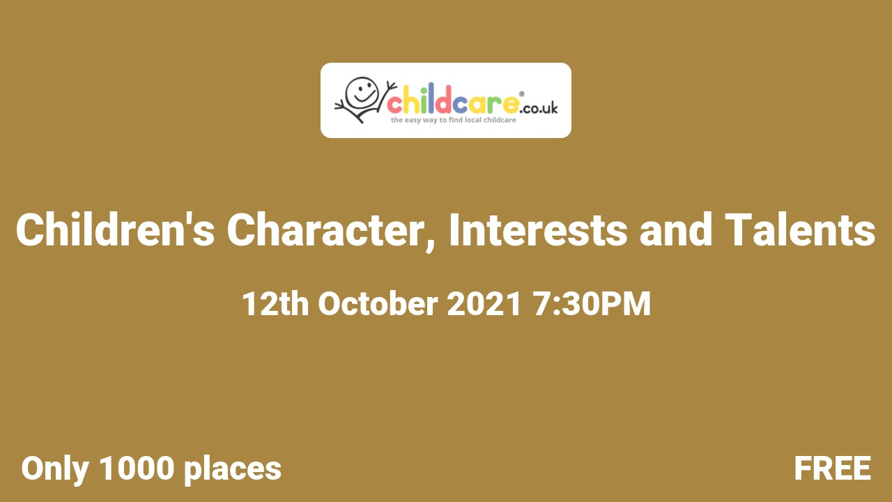 Children's Character, Interests and Talents poster