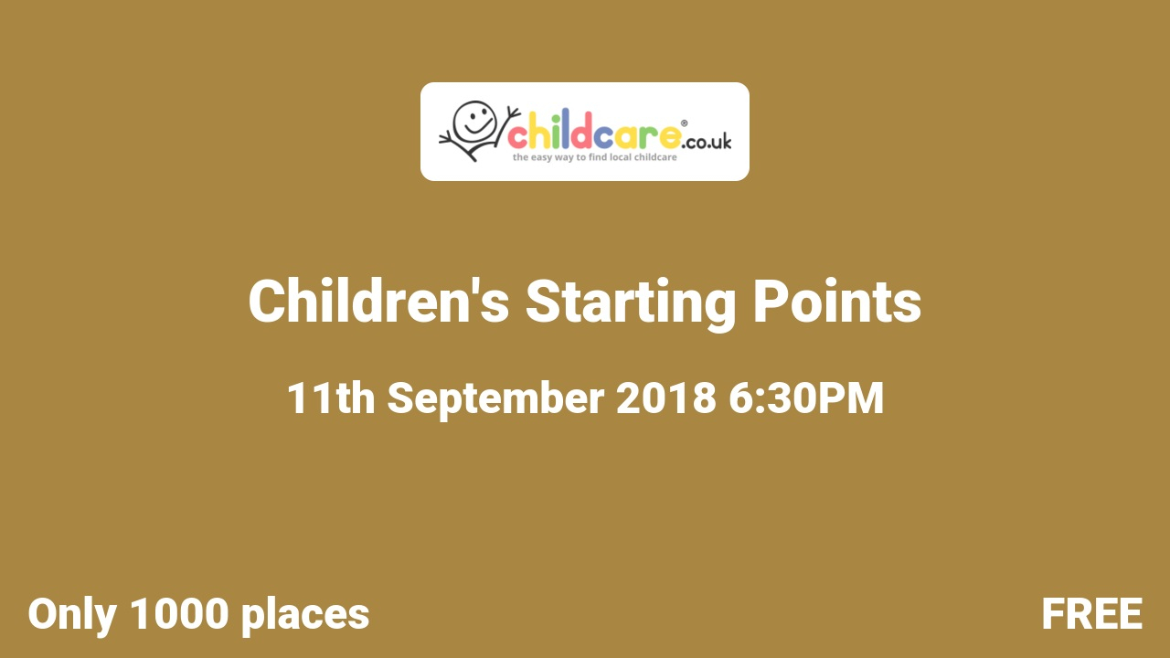 Children's Starting Points poster