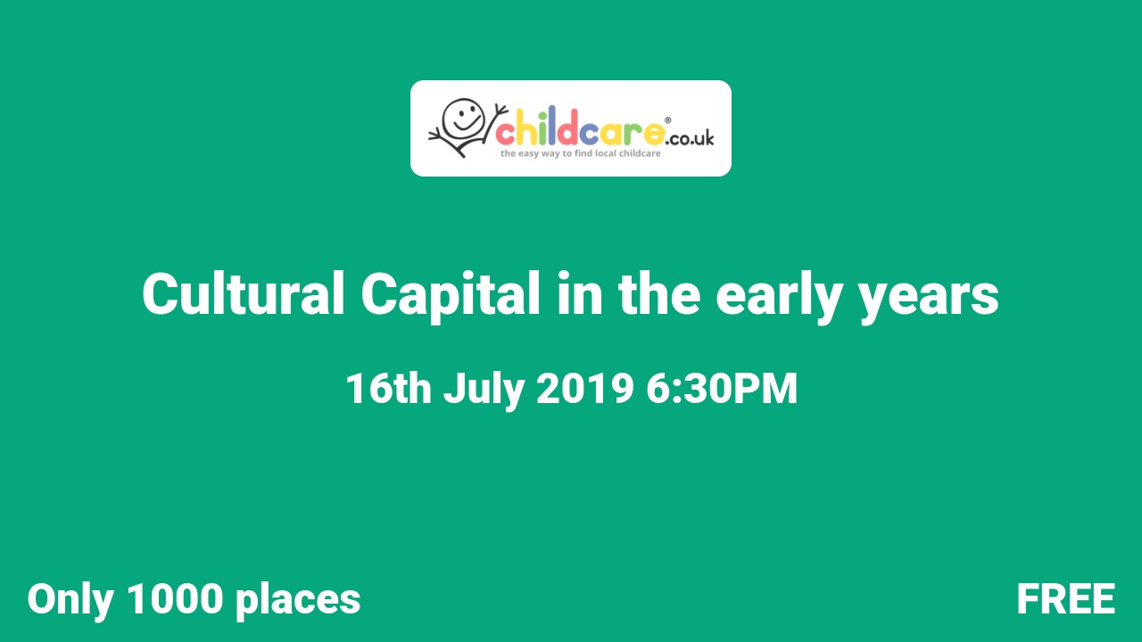 Cultural Capital in the early years Poster