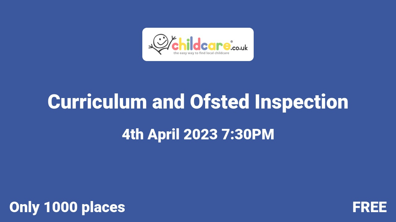 Curriculum and Ofsted Inspection poster