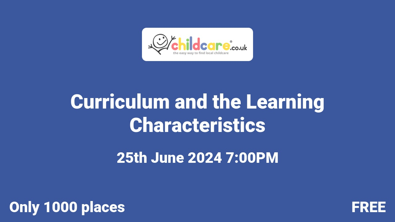 Curriculum and the Learning Characteristics poster