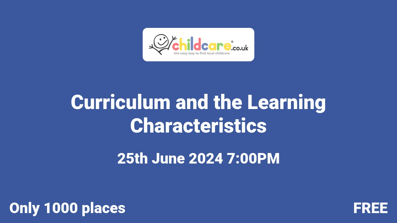 Curriculum and the Learning Characteristics poster