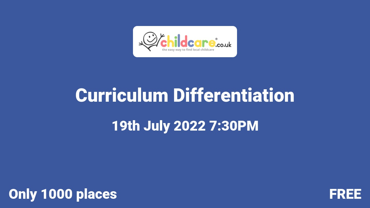 Curriculum Differentiation poster