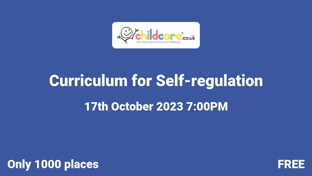 Curriculum for Self-regulation poster