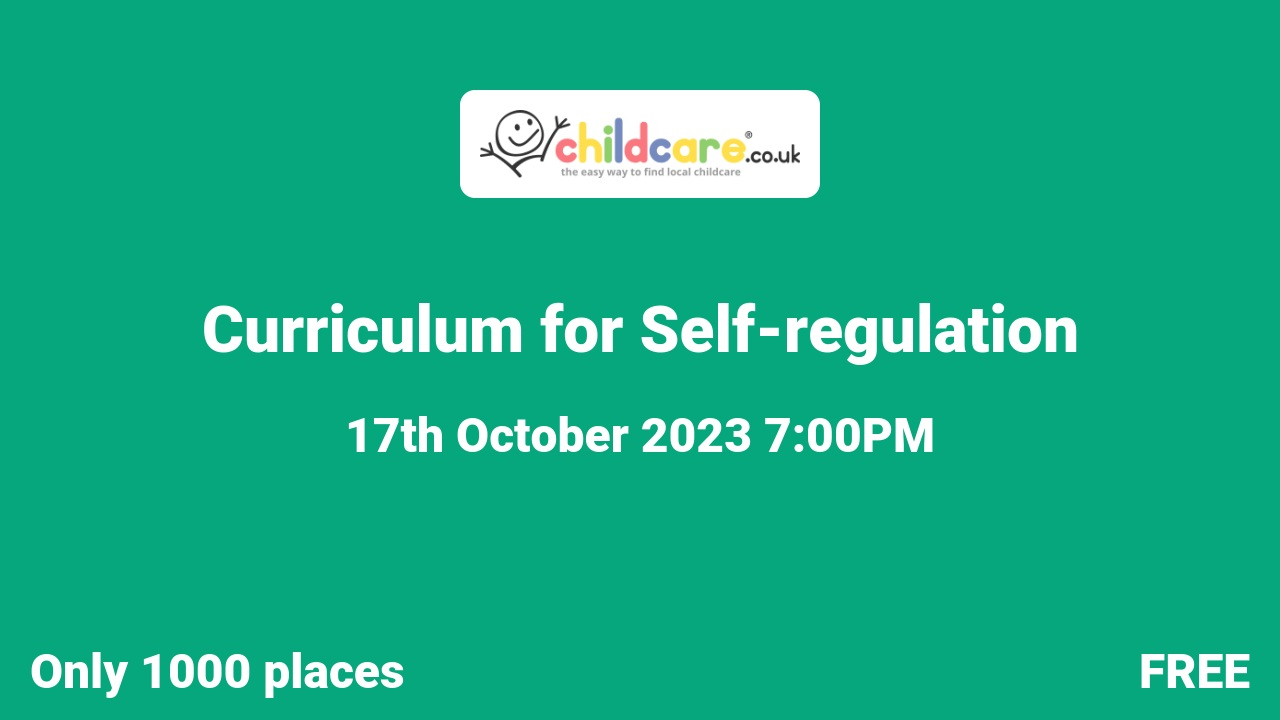 Curriculum for Self-regulation poster