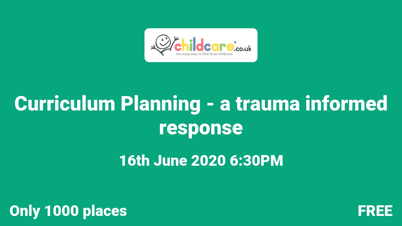 Curriculum Planning - a trauma informed response poster
