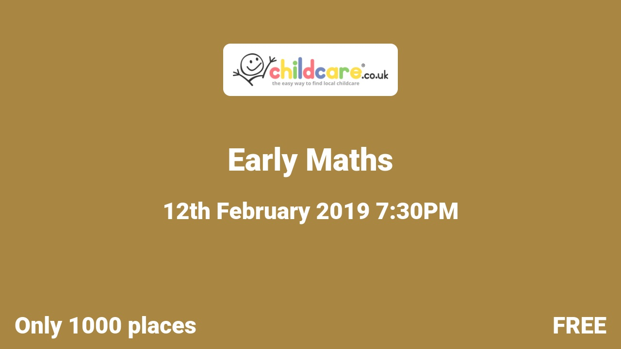 Early Maths Poster