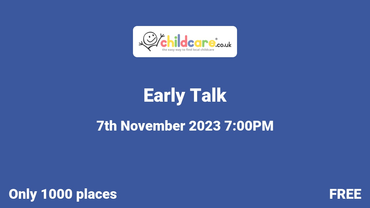 Early Talk poster