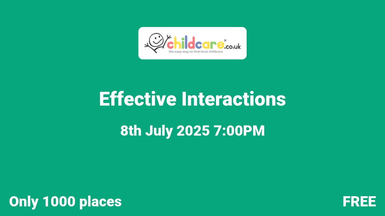 Effective Interactions poster
