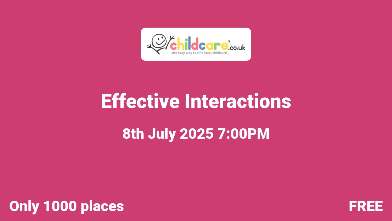 Effective Interactions poster