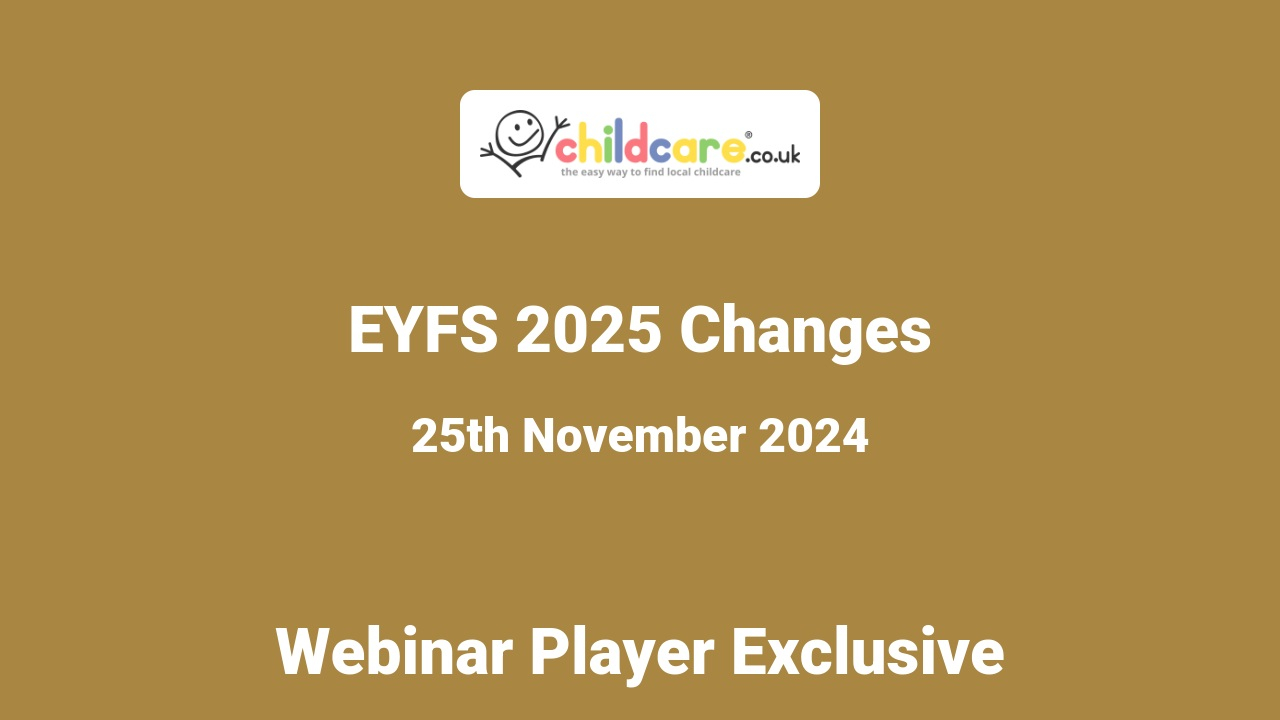 EYFS 2025 Changes poster