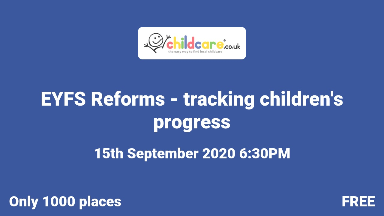 EYFS Reforms - tracking children's progress poster