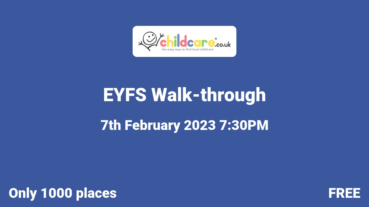 EYFS Walk-through poster