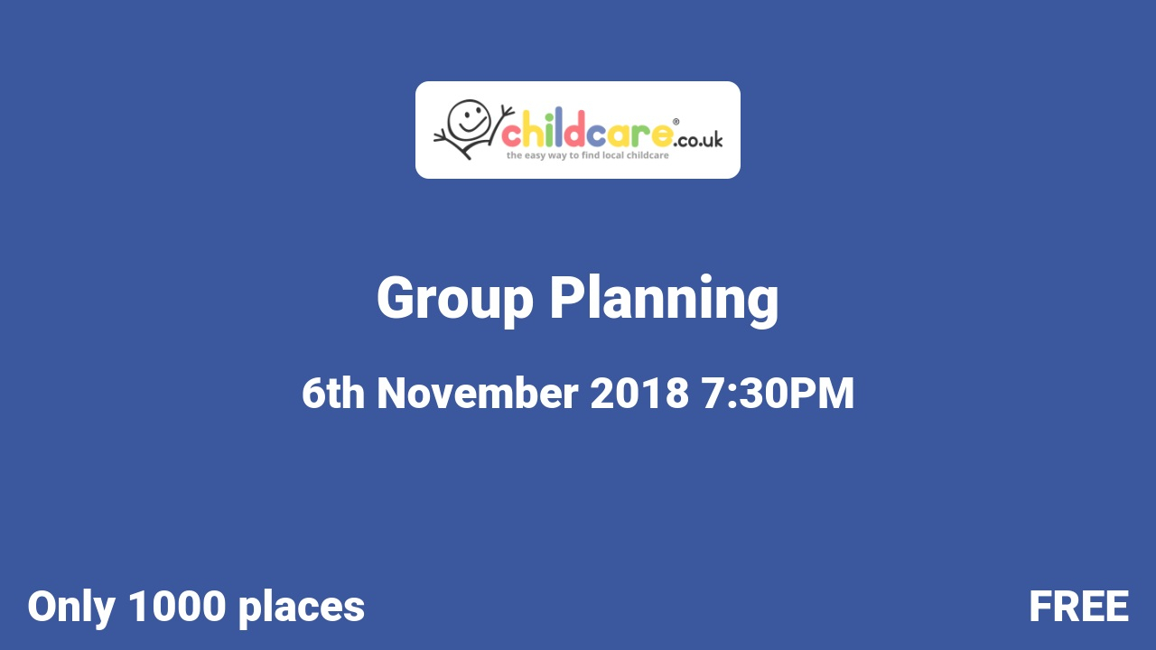 Group Planning poster