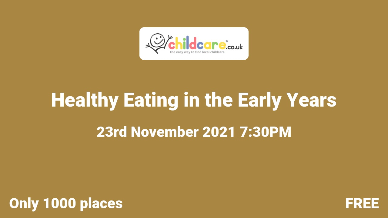 Healthy Eating in the Early Years Poster