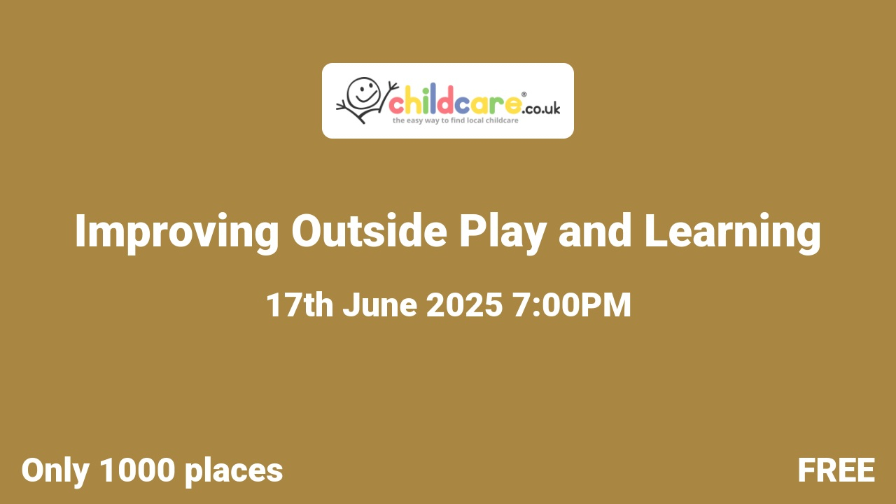 Improving Outside Play and Learning poster