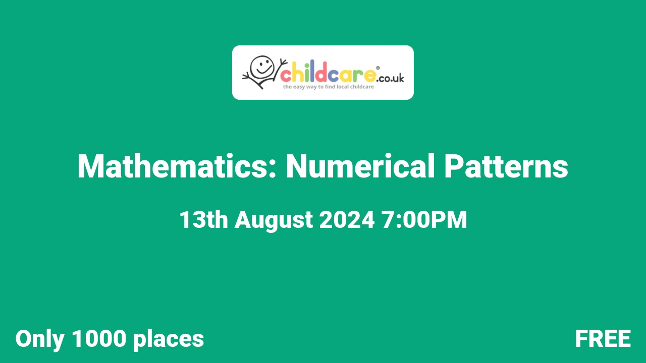 Mathematics: Numerical Patterns Poster