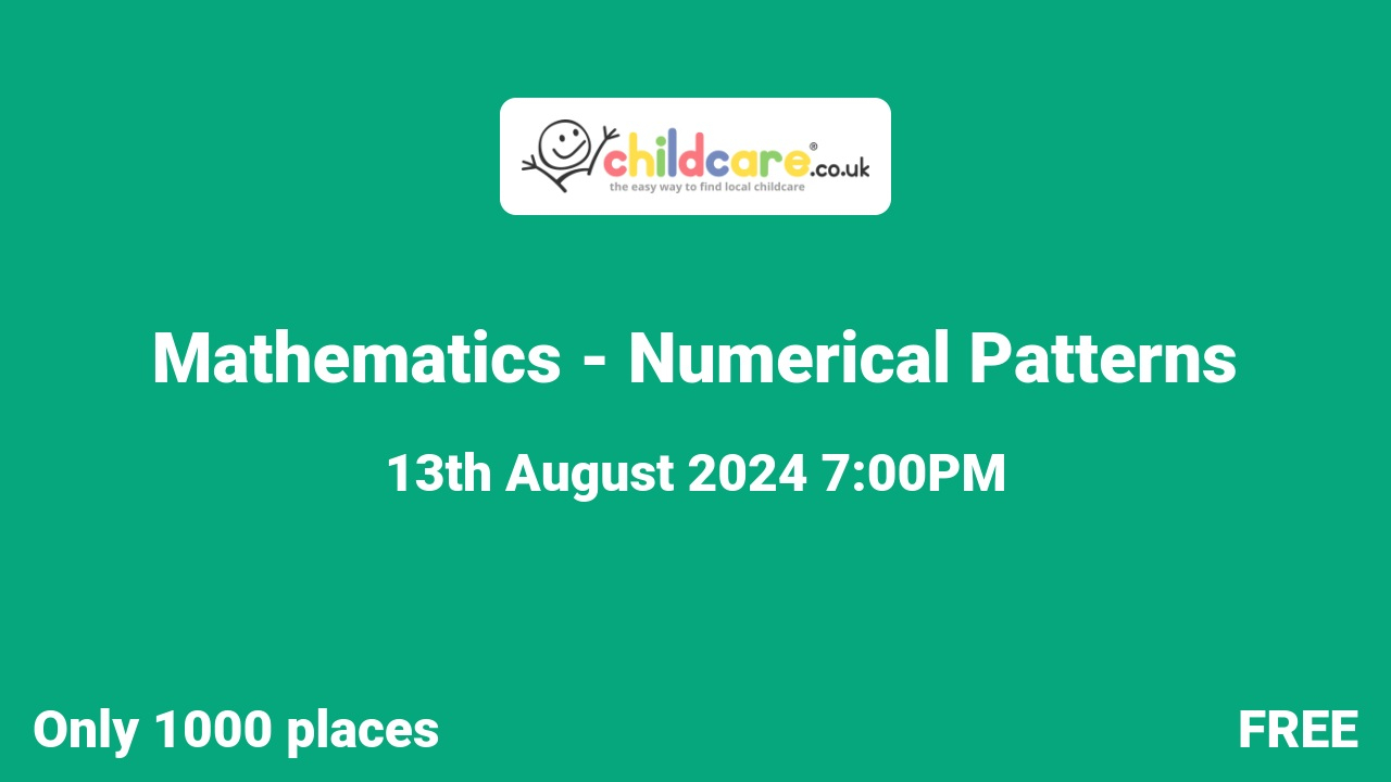 Mathematics - Numerical Patterns Poster