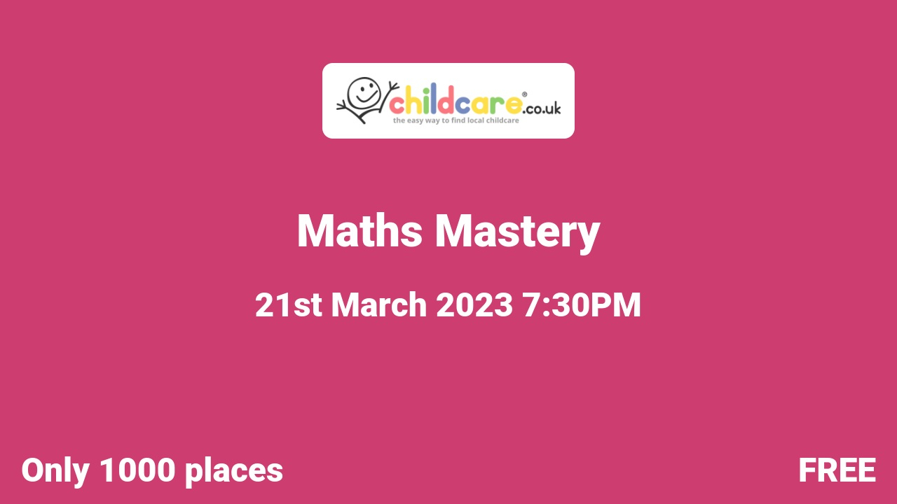 Maths Mastery poster