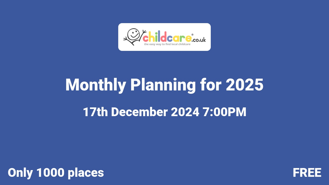 Monthly Planning for 2025 Poster