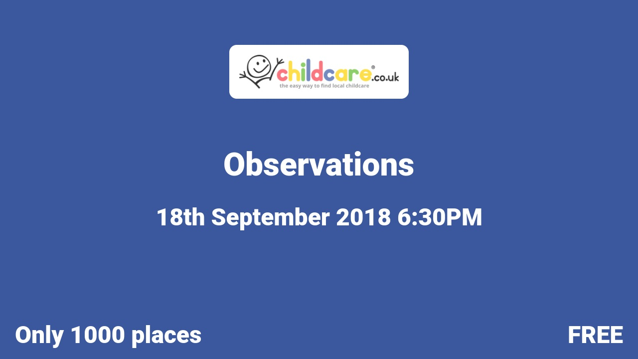 Observations poster