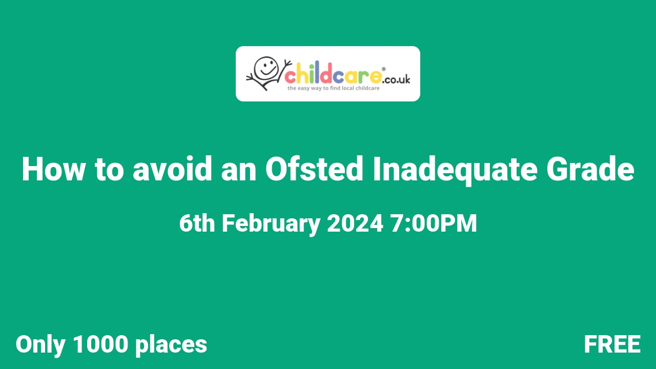 How to avoid an Ofsted Inadequate Grade poster