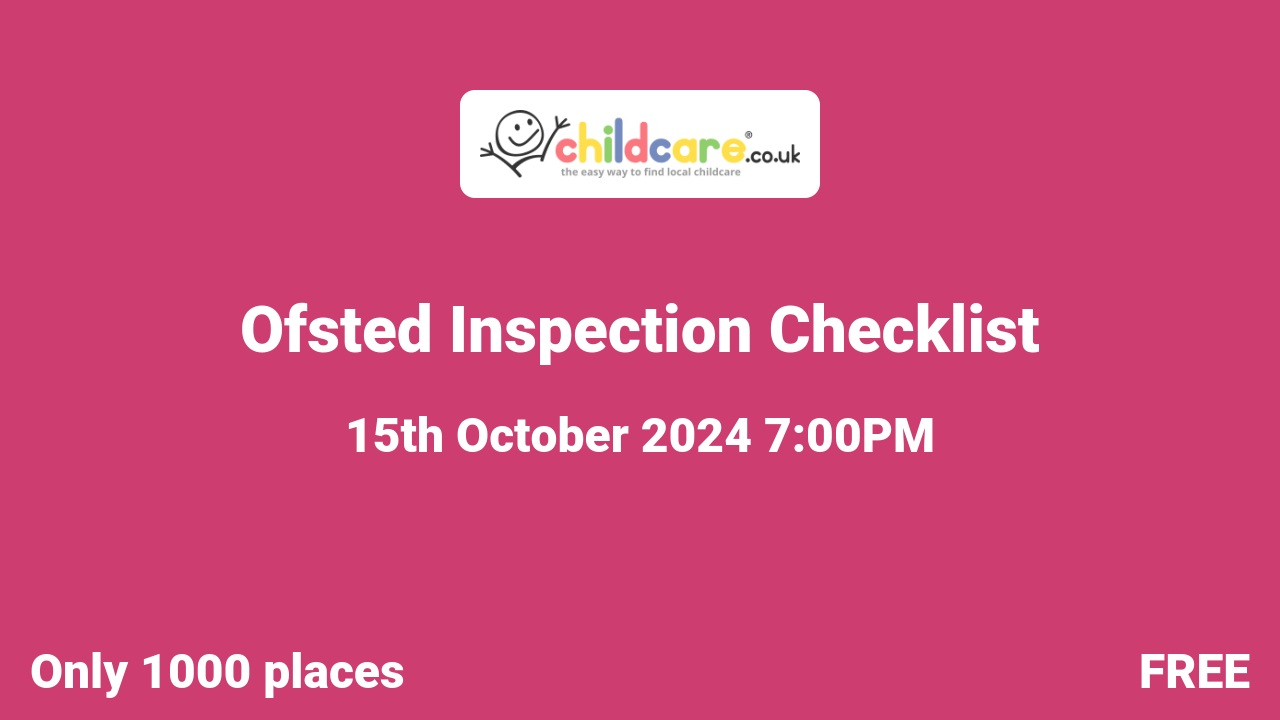 Ofsted Inspection Checklist  poster