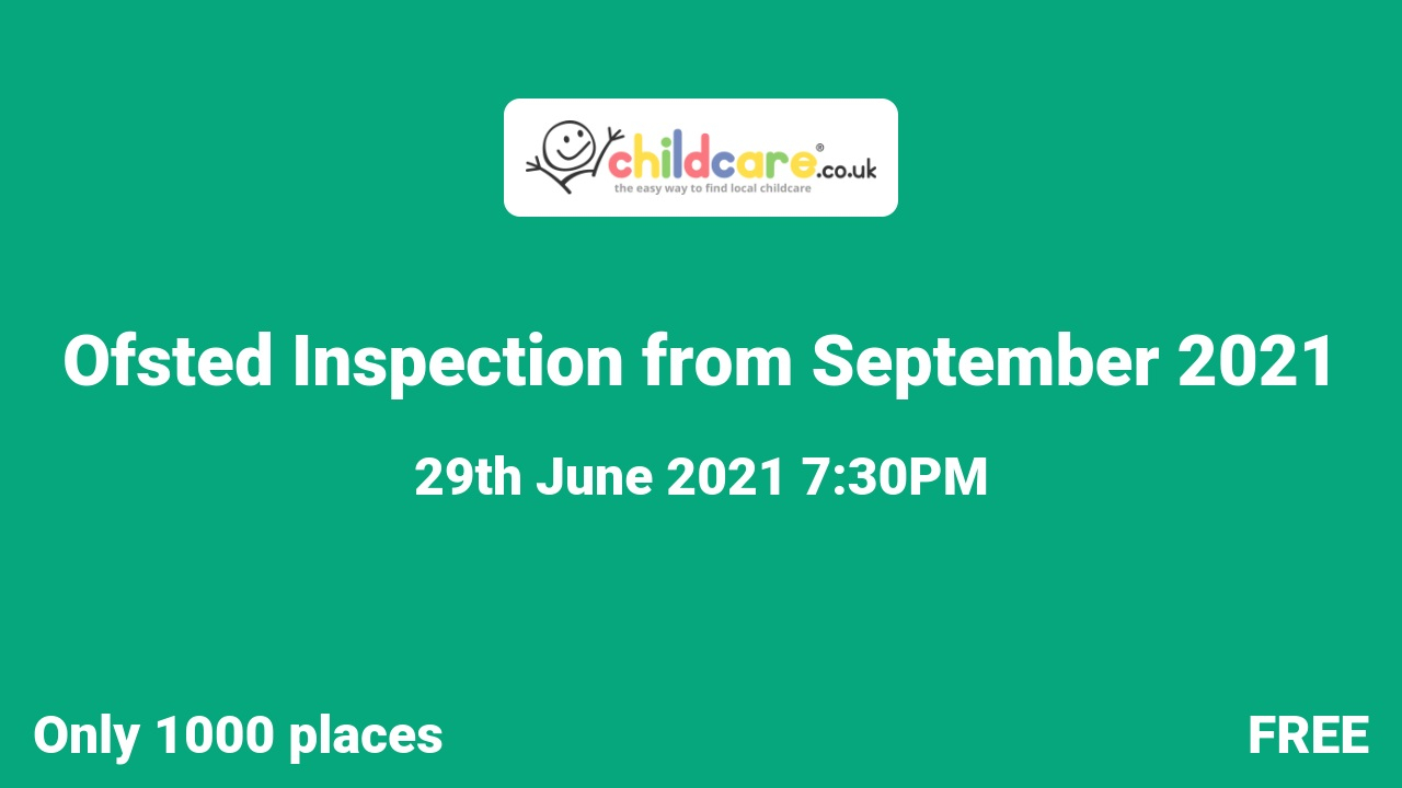 Ofsted Inspection from September 2021 Poster