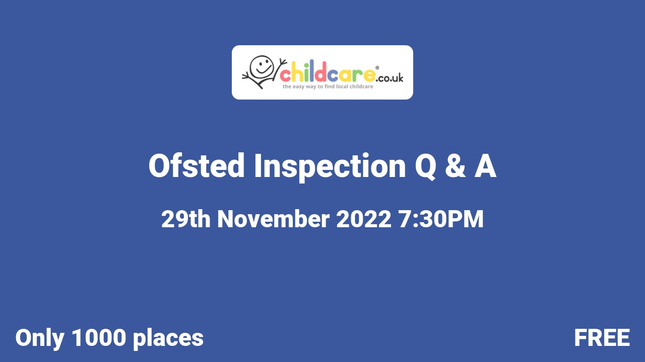 Ofsted Inspection Q & A poster