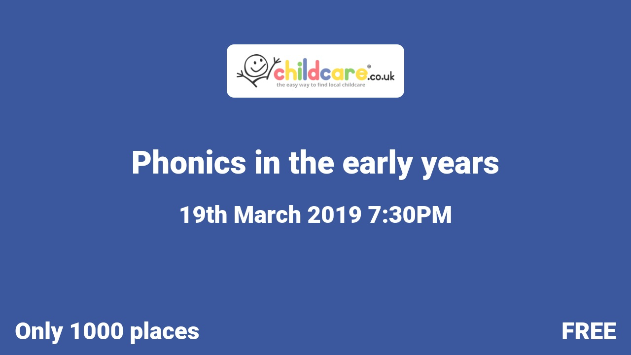 Phonics in the early years poster