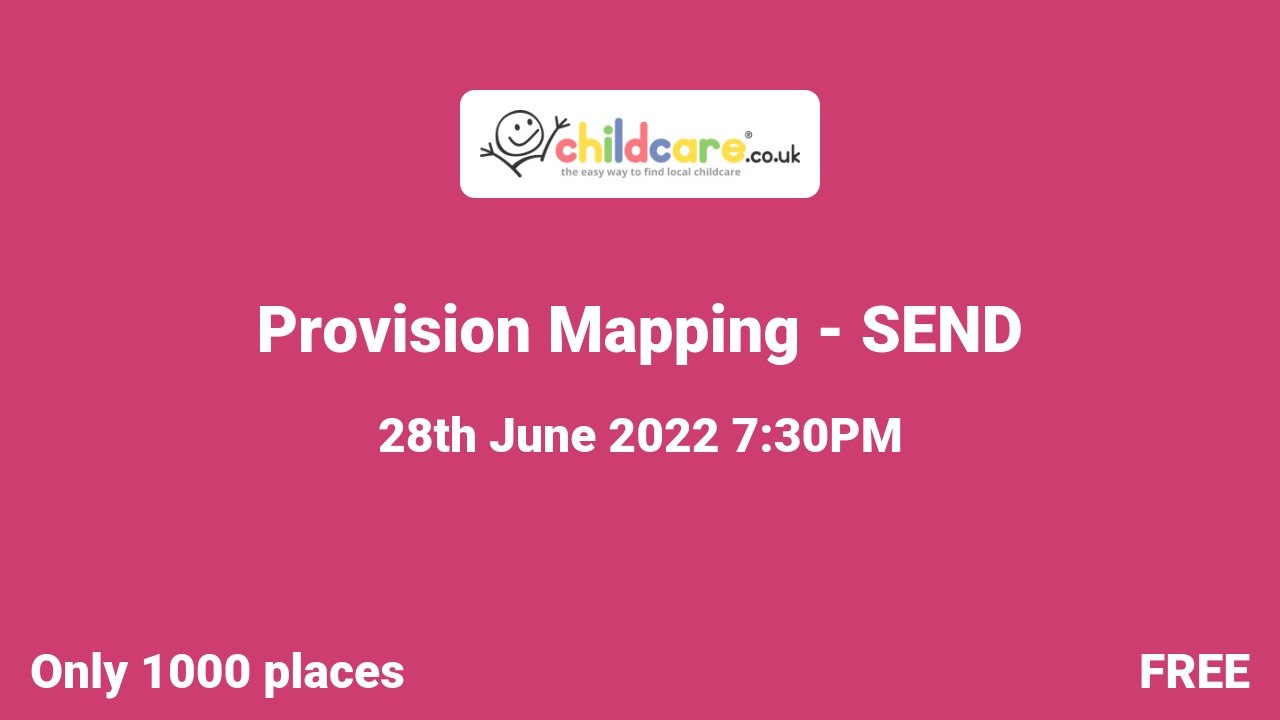 Provision Mapping - SEND poster