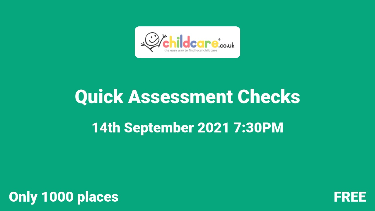 Quick Assessment Checks  poster