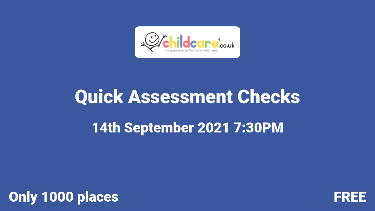 Quick Assessment Checks  poster