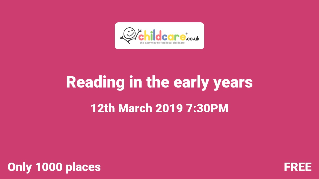 Reading in the early years poster
