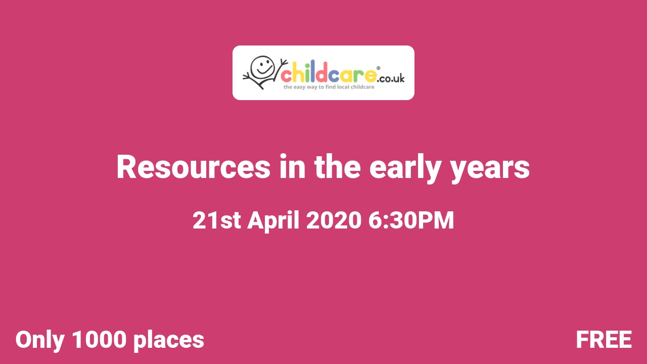 Resources in the early years poster