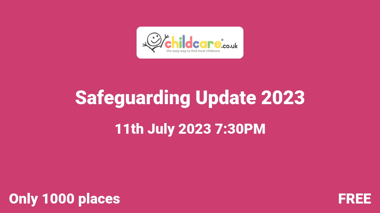 Safeguarding Update 2023 poster