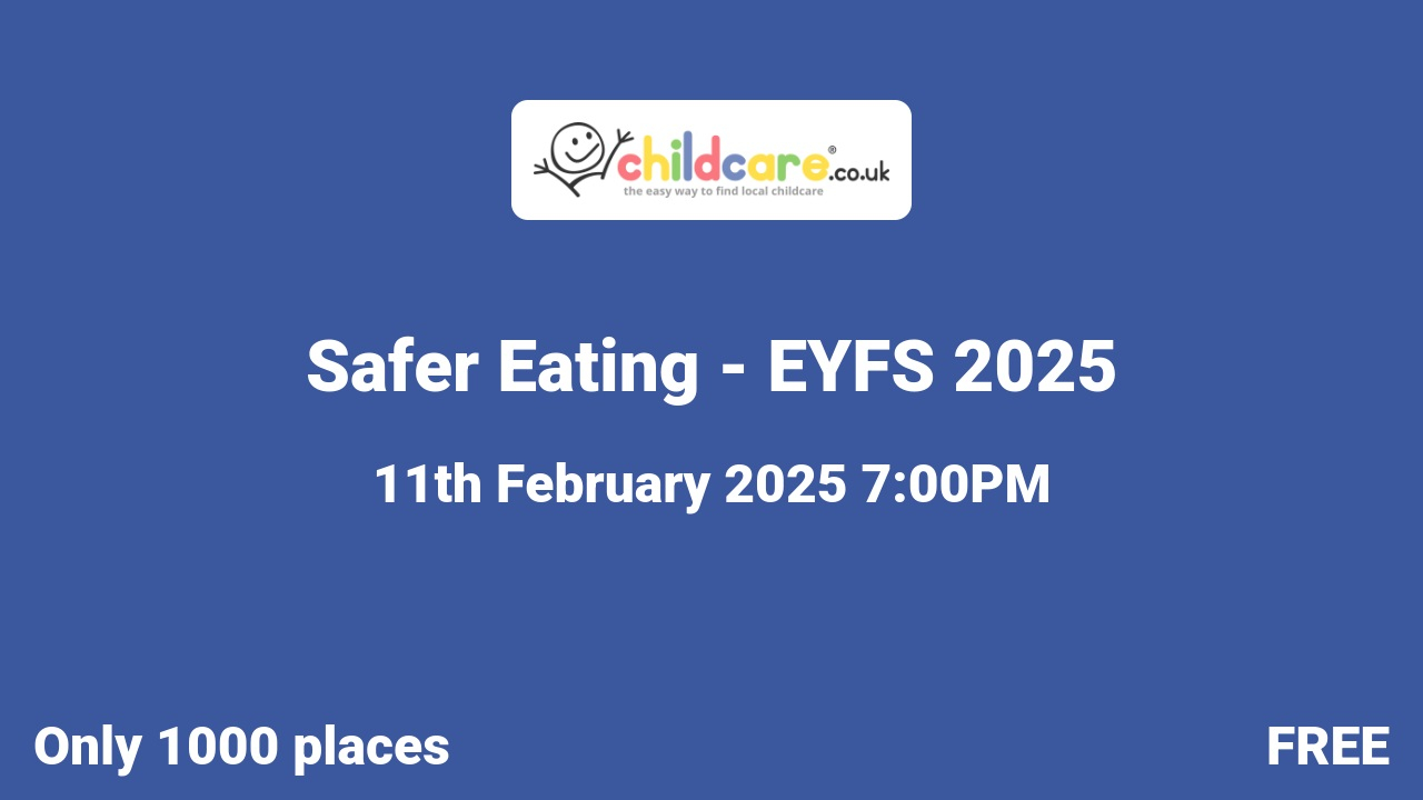 Safer Eating - EYFS 2025 poster