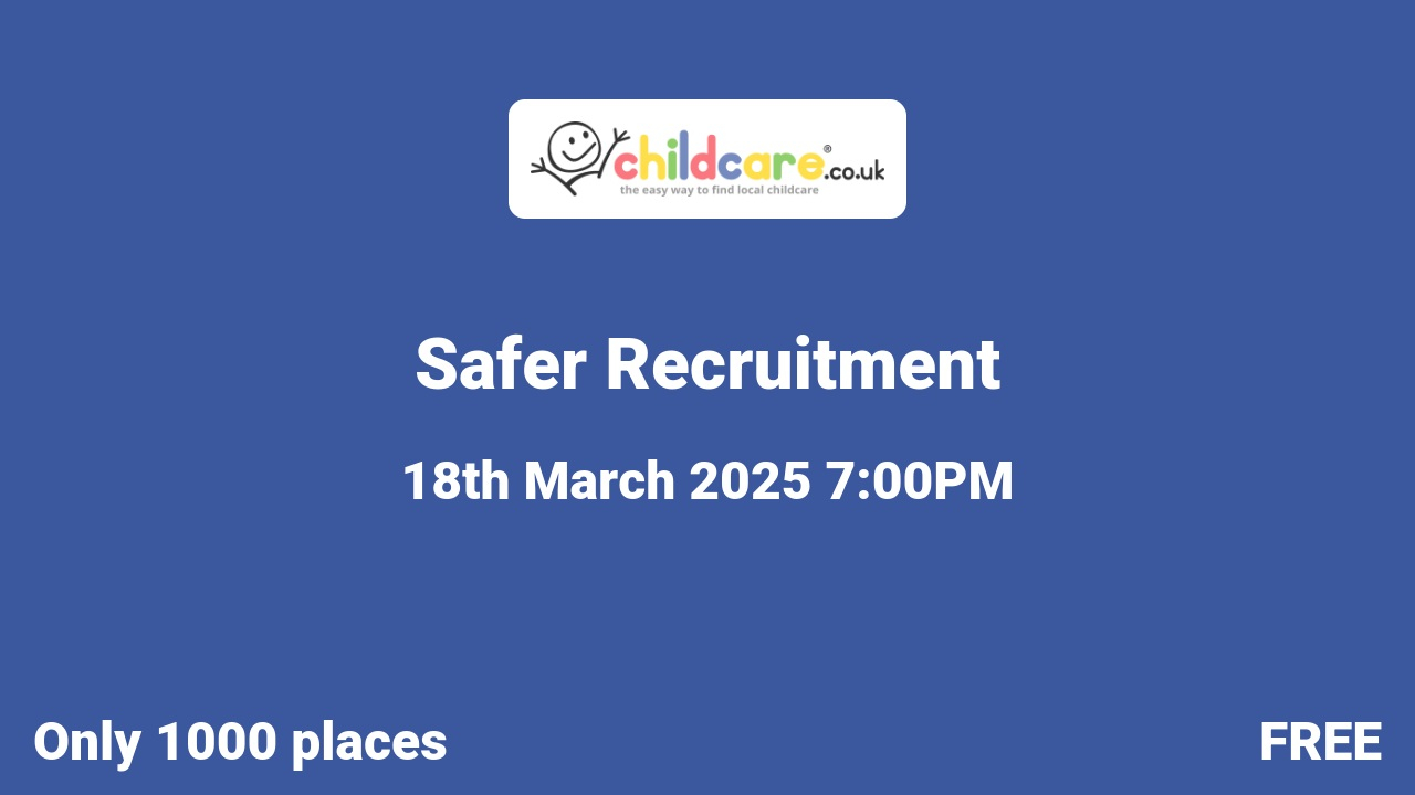 Safer Recruitment Poster