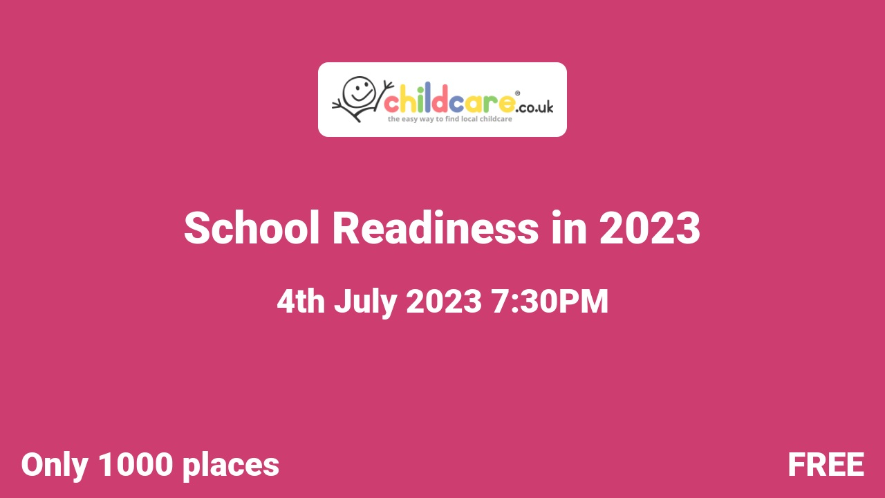School Readiness in 2023 poster