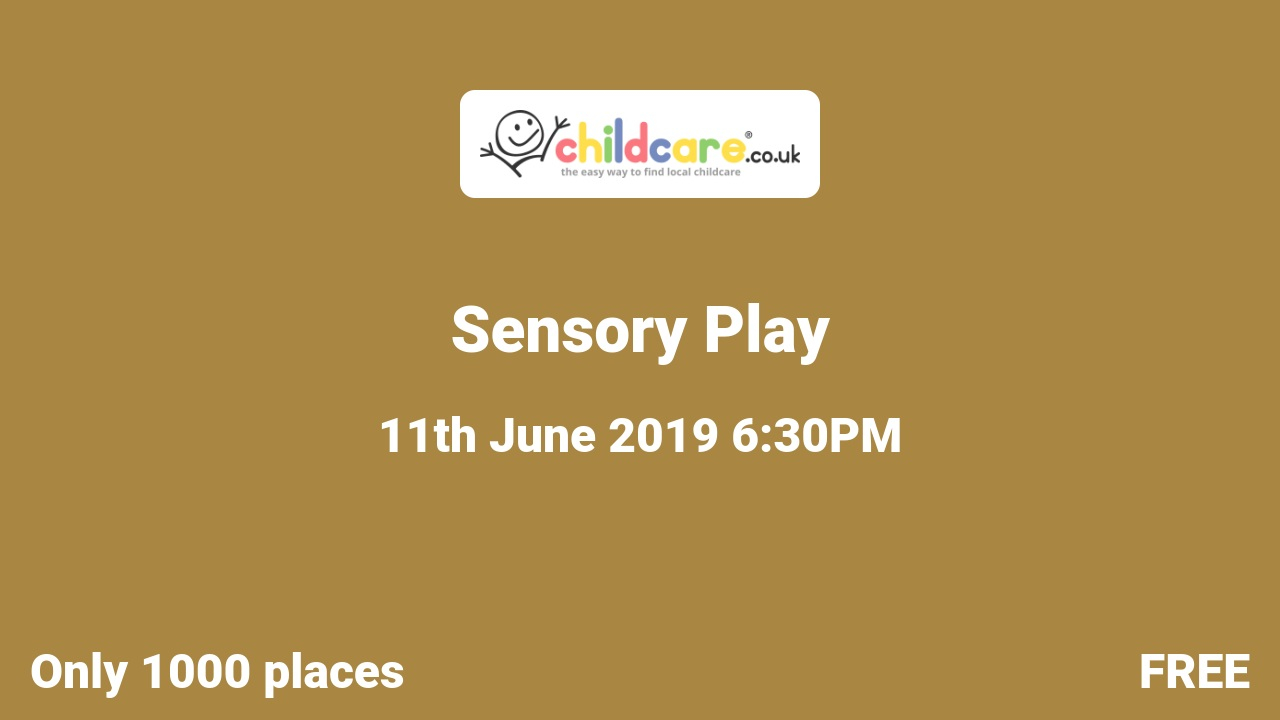 Sensory Play poster