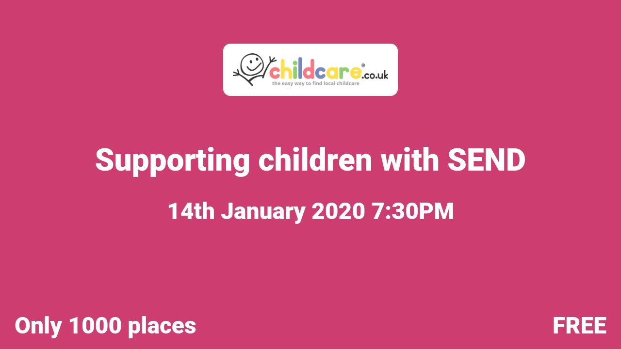 Supporting children with SEND poster