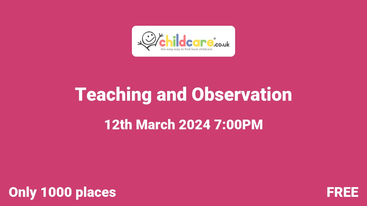 Teaching and Observation poster