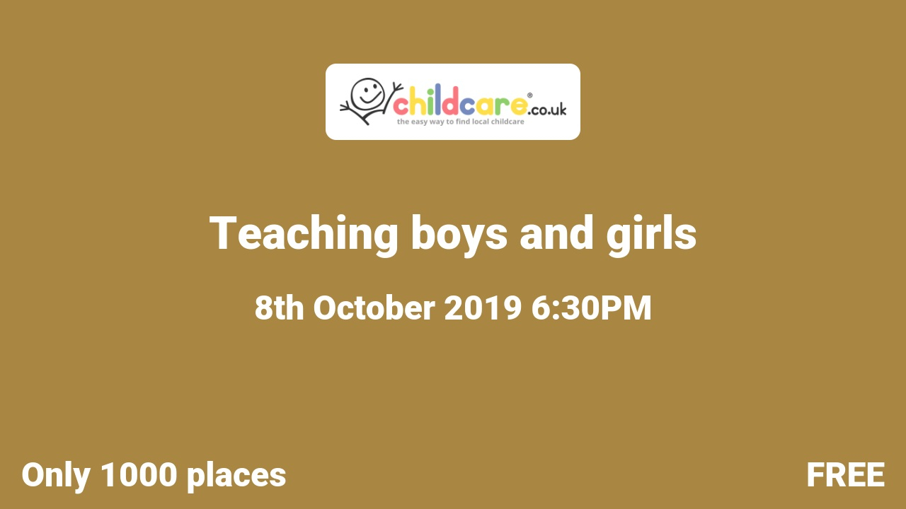 Teaching boys and girls Poster
