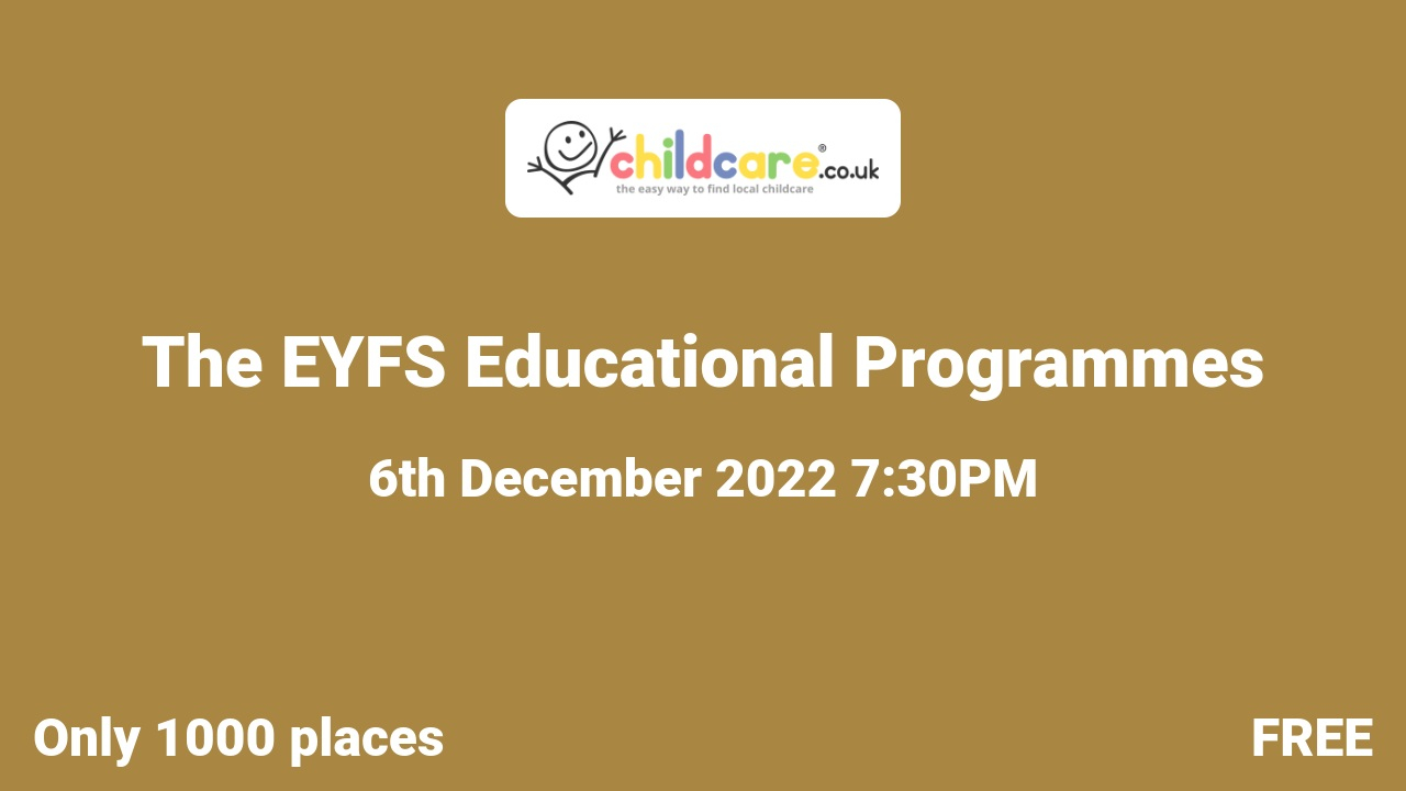 The EYFS Educational Programmes poster
