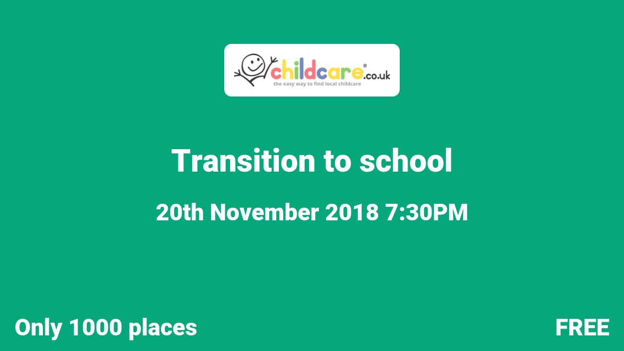 Transition to school  poster